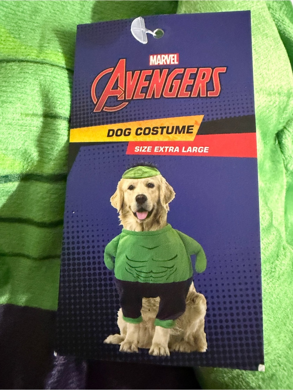 Marvel Avengers Green Hulk Dog Costume - Extra Large